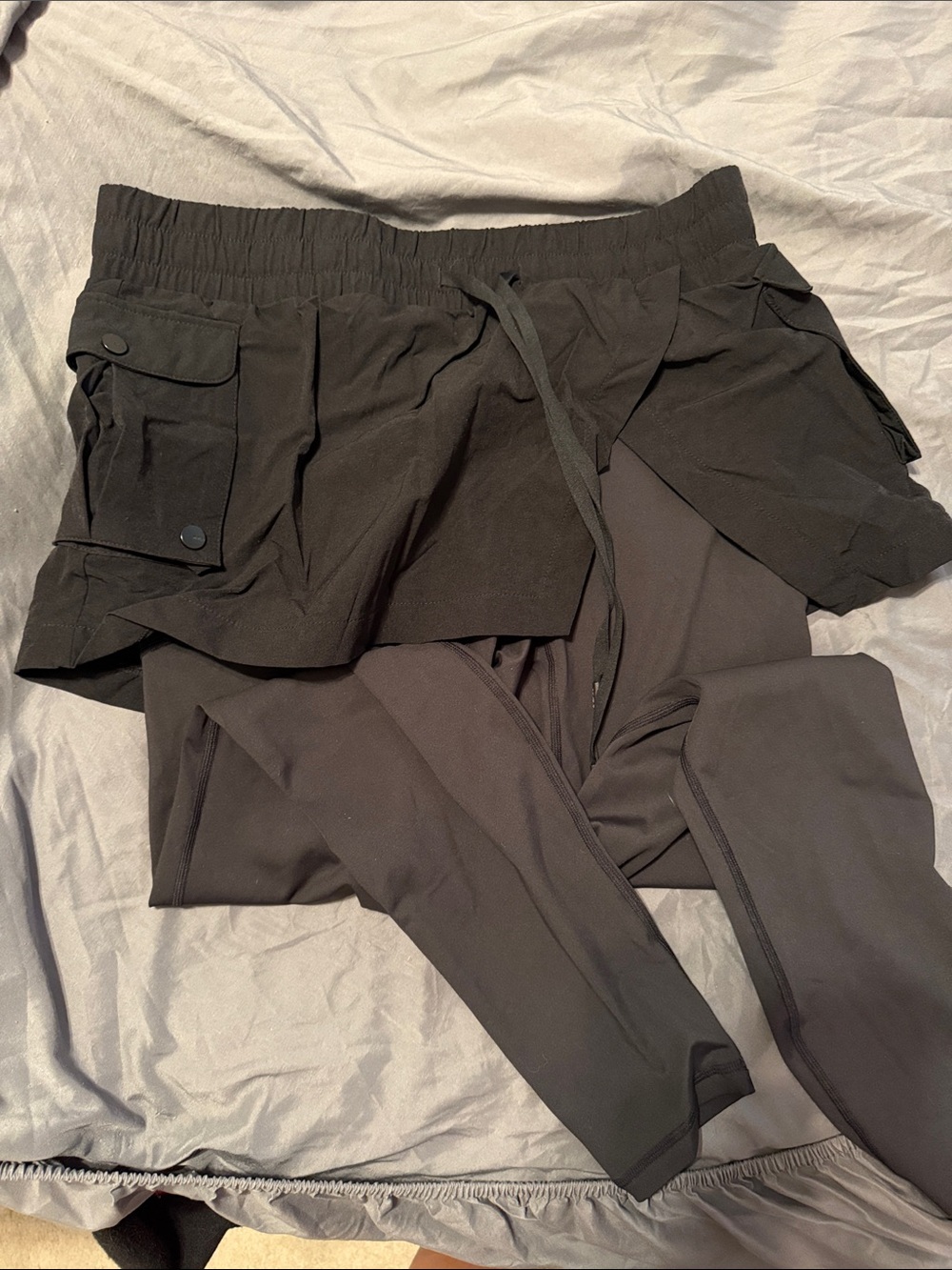 POPFLEX Black Skirted Leggings